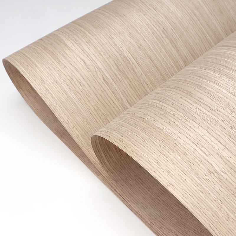 Reconstituted Engineered Oak Wood Veneer with Fleece Backing, 60x250cm, for Furniture Home Décor, E.V. , C/C Q/C