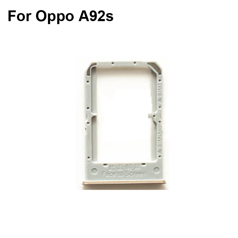 

1PCS For Oppo A92s New Tested Good Sim Card Holder Tray Card Slot For Oppo A 92s Sim Card Holder oppoA92S Replacement Parts