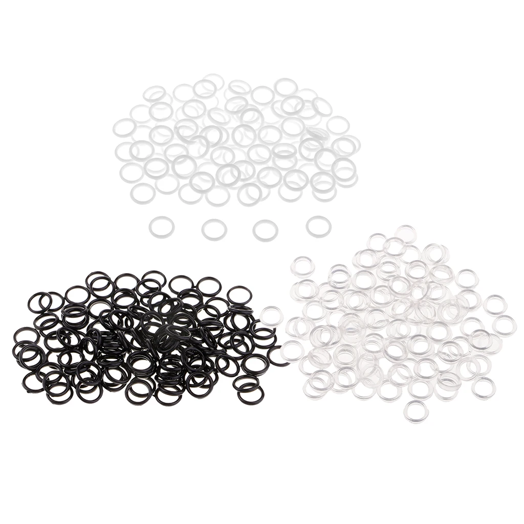 100 Pieces Nylon Bra Strap Adjuster Slider O Ring Lingerie DIY Sewing Crafts 6mm