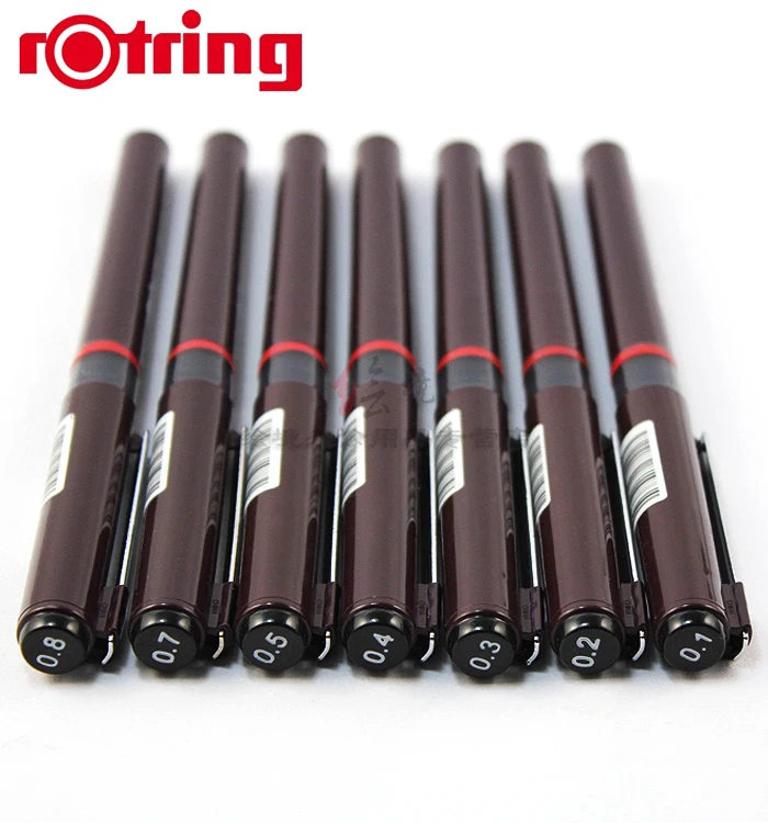 Germany Rotring Tikky Graphic Fine Line Pen Gel Pen Disposable  FineLine Pen 7 Size Professional Graphics 1PCS