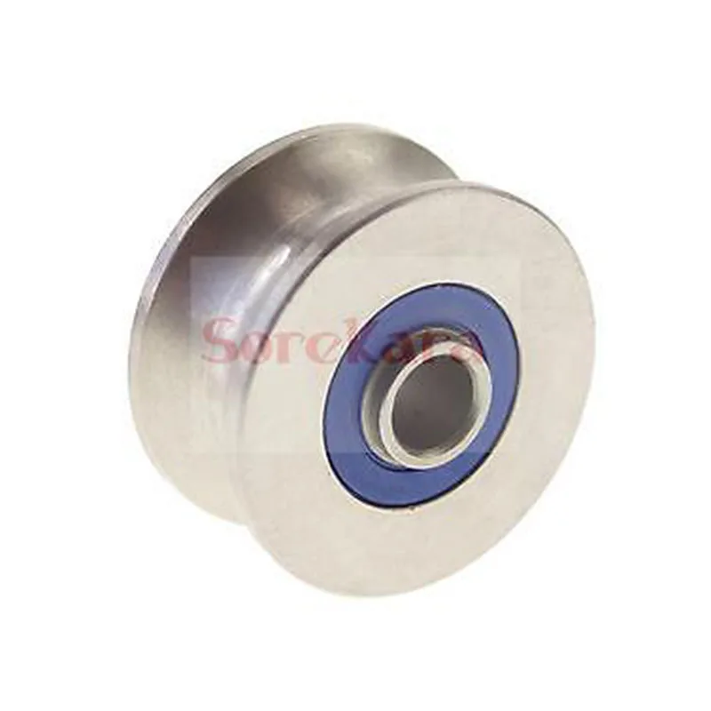 

8*36*17mm U Groove width 13mm Guide Pulley Sheave Sealed Rail Ball Bearing