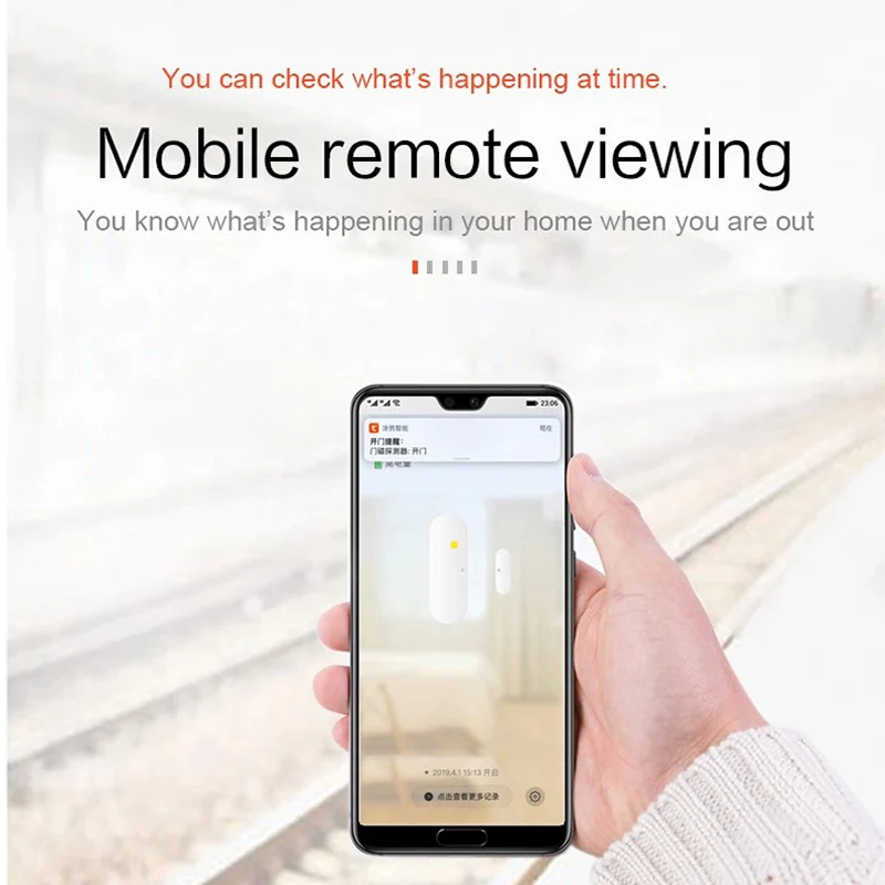 Mini Wifi Door & Window Sensor Smart Home Tuya Mobile App Control Wireless Security Alarm Detector Work With Goggle Home Alexa