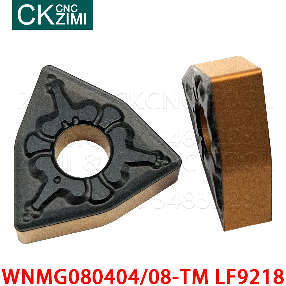 WNMG080404-TM LF9218 WNMG080408-TM LF9218 كربيد إدراج الخارجية تحول أدوات التصنيع باستخدام الحاسب الآلي الميكانيكية مخرطة القاطع أداة WNMG للصلب