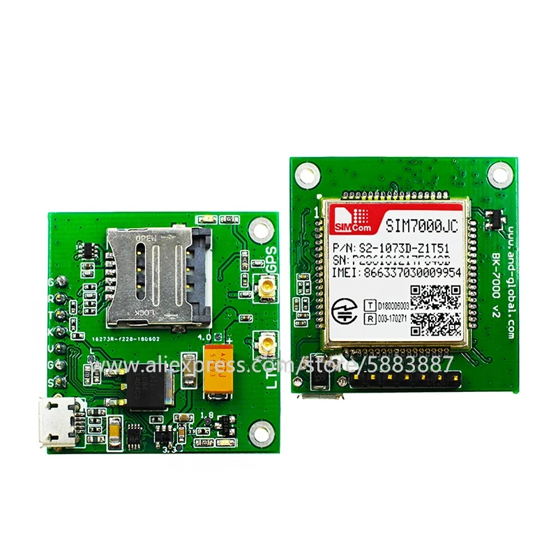 SIMCOM SIM7000JC development board eMTC( CAT-M1) Module GNSS GPS GLONASS BeiDou B1/B3/B5/B8/B18/B19/B26 100% New&Original