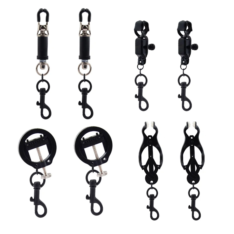 BDSM Game Nipple Bondage Nipple Clamps Sex Toys For Women Weight Ball Bondage Gear Stainless Steel Clips For Nipples Adult Games