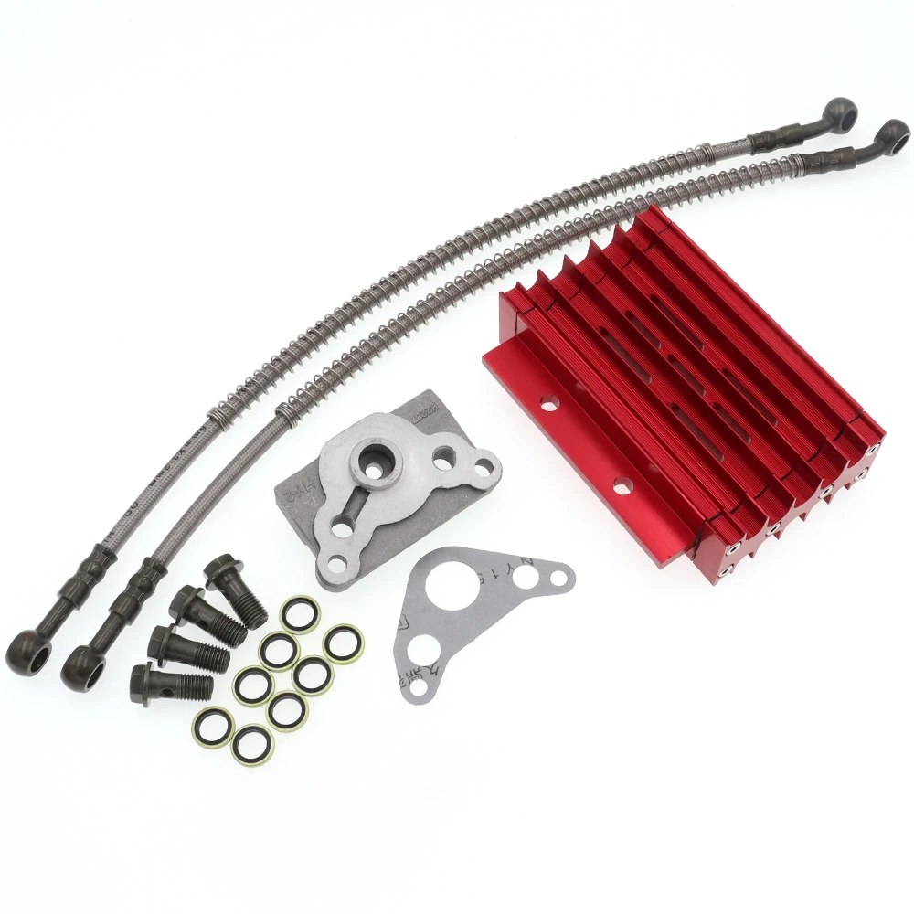 Oil Cooler Cooling Radiator Hose Bolt Kit for Pit Dirt Bike 110cc 125cc 140cc 150cc