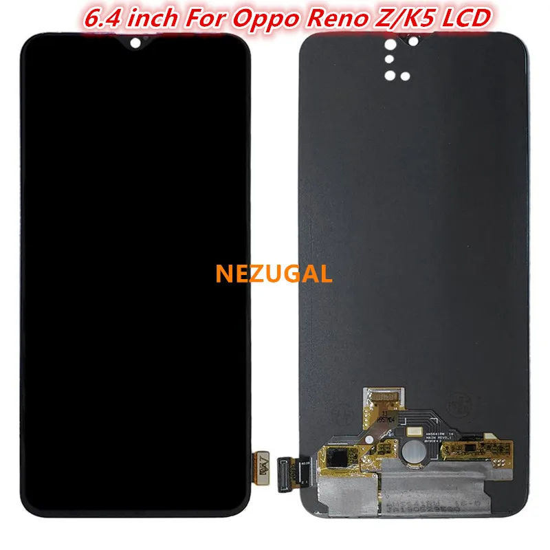 

TFT Black 6.4 inch For Oppo Reno Z CPH1979 PCDM10 PCDT10 / For Oppo K5 LCD DIsplay Touch Screen Digitizer Assembly Replacement