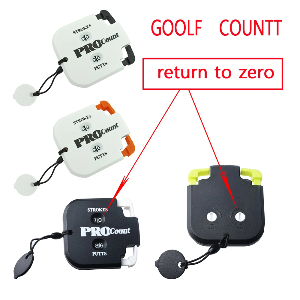 New Mini Handy Golf Shot Count Stroke Putt Score Counter Two Digits Scoring Keeper  Golf Training Aids Golf Accessorie