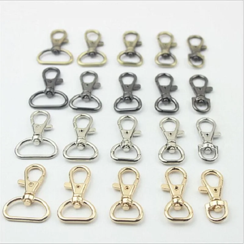 

20pcs/lot handbags luggage hardware accessories shoulder strap handle link opening spring hook button keychain ring