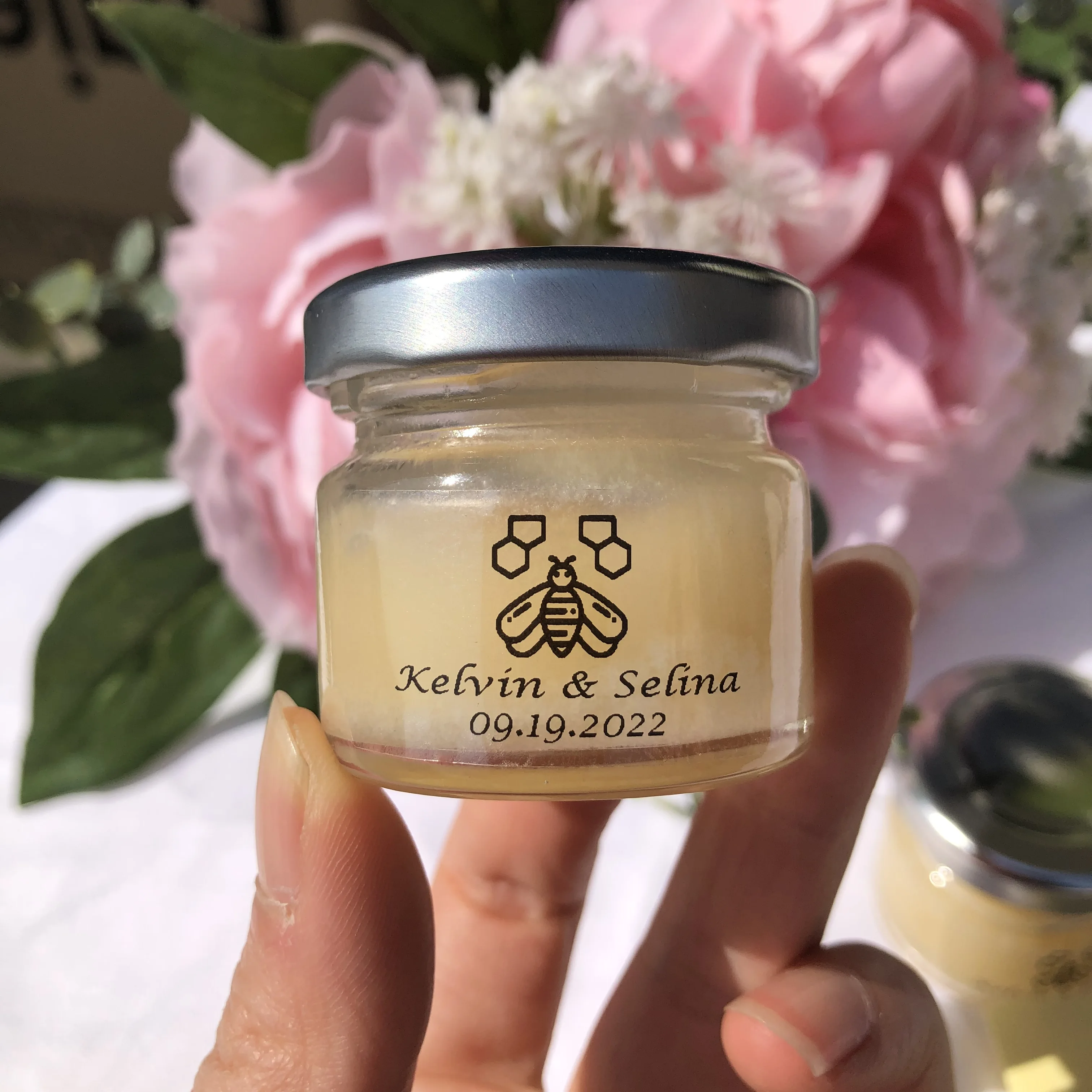 30 Customizable Honey Jar Label Meant to Bee vintage Inspired Stickers for Honey Favors Bottle Personalised Sticker Custom Tags image 5
