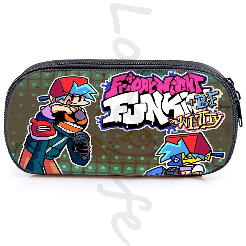 Friday Night Funkin Pencil Case kids Pen Bag Cartoon Pencil Pouch Stationery School Zipper Makeup Storage Box Hot Video Game bag