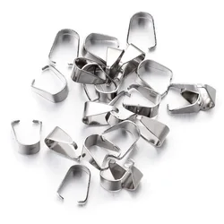 200pcs/lot stainless steel Clasps Pinch Bails Charm Melon Seeds Buckle Pendant DIY Necklace Bracelet Connectors Jewelry Findings