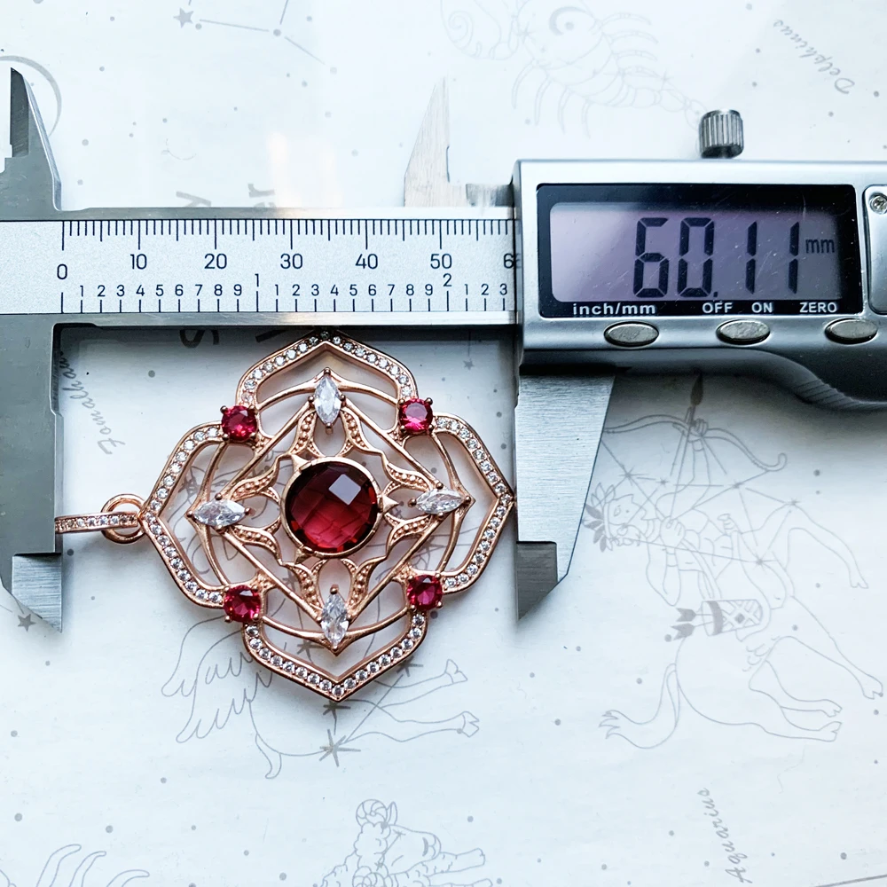 Wisiorek CHAKRA korzeniowa Brand New Vintage Fashion 925 Sterling Silver Biżuteria Europa Akcesoria Prezent dla kobiet dziewczyn — zdjęcie 4