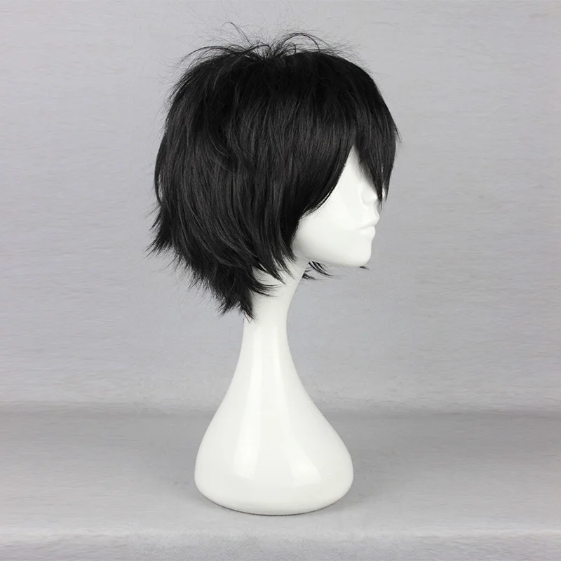 The Last Airbender Zuko Zuzu Short Black Syntehtic Hair Cosplay Wigs Heat Resistance Fibre + a wig cap