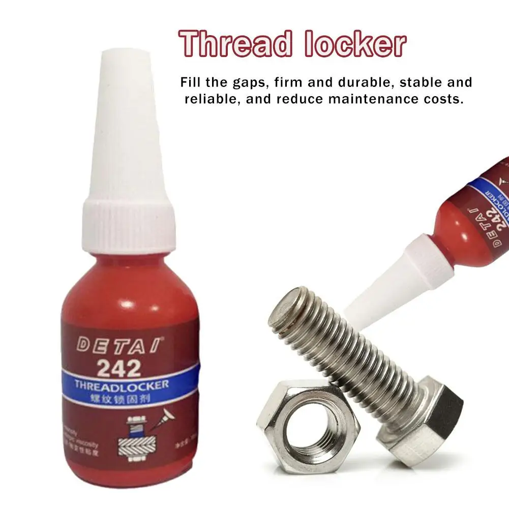 1pcs Screw Glue Thread Locking Agent Anaerobic Adhesive 243 Glue Oil Resistance Fast Curing For Metal