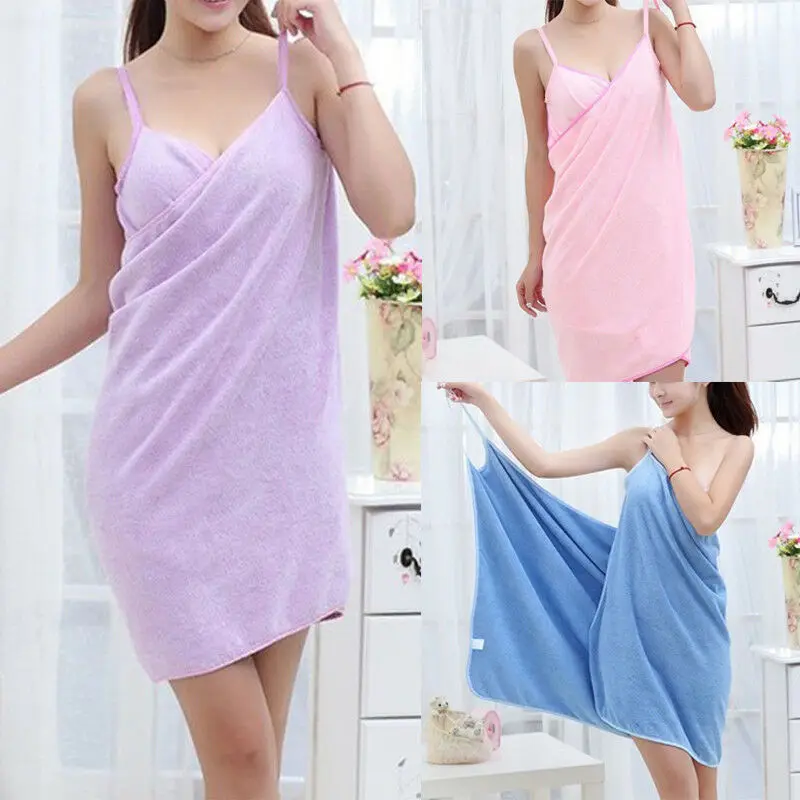 Hirigin 2019 New Women Robes Bath Wearable Towel Dress Girls Women Womens Lady Fast Drying Beach Spa Magical Nightwear Sleeping