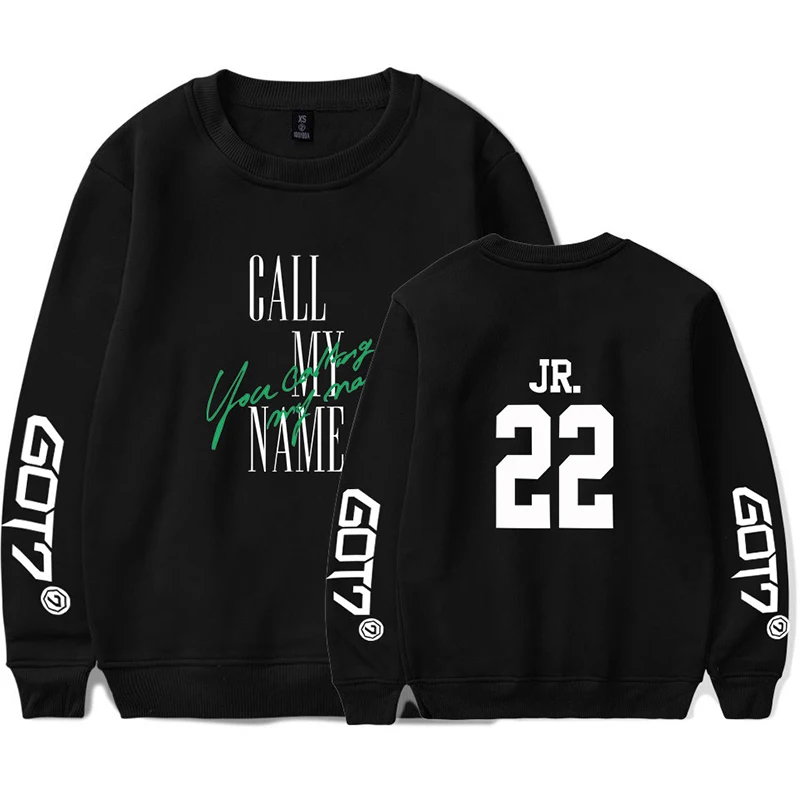 

Got7 JR 22 Kpop Hoodie Pullover Street Style Hip Hop Men Women Capless Sweatshirts Casual O-neck Long Sleeve Unisex Hoodies Tops