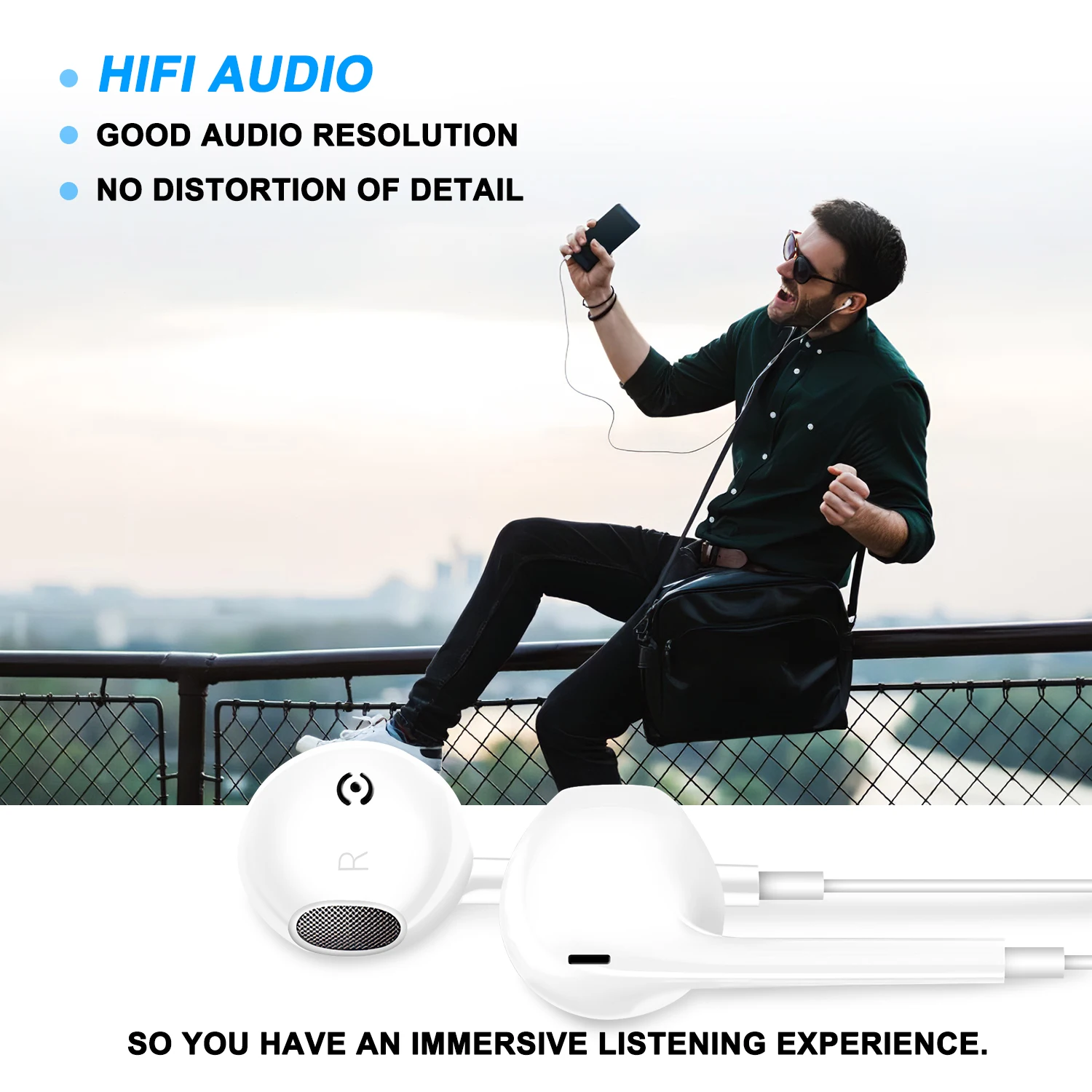 Проводные наушники-вкладыши с микрофоном для Samsung Galaxy S22/S21/S20 FE/Note 20/10