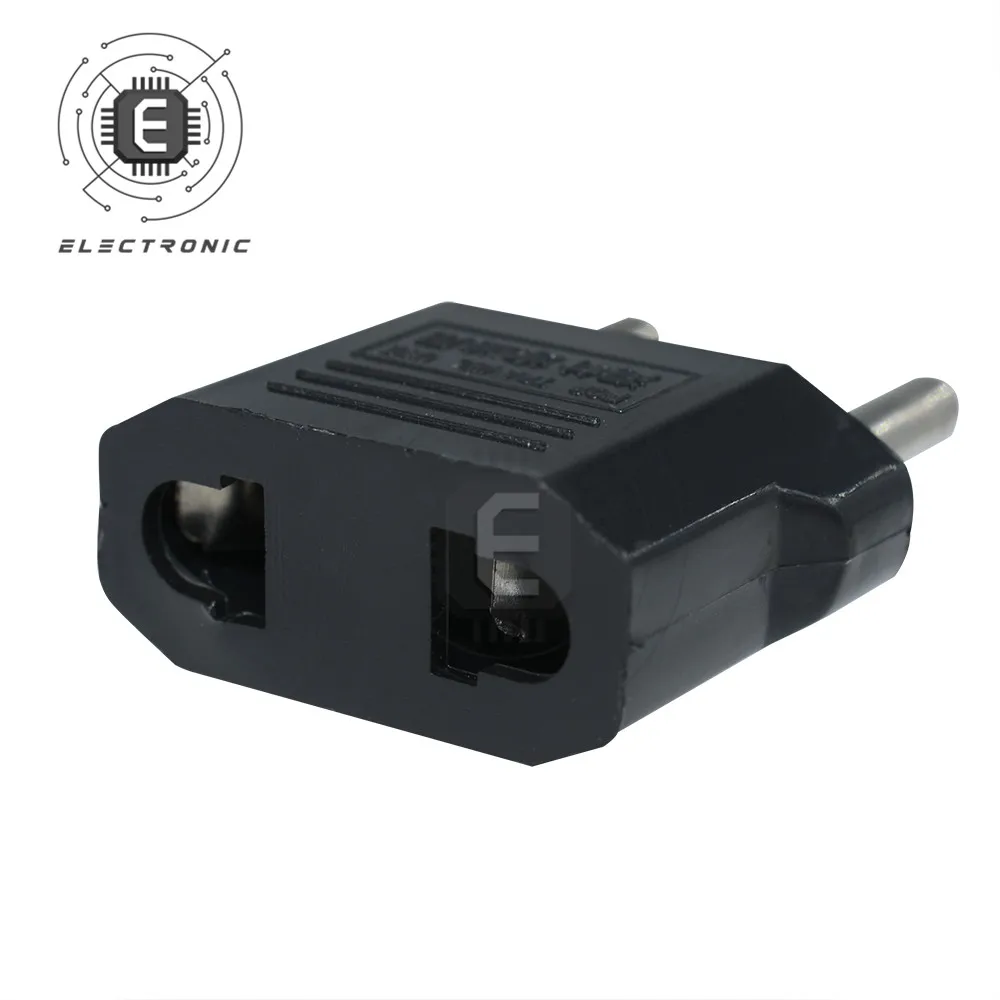 1 pz US plug to EU plug caricabatterie da viaggio adattatore di alimentazione convertitore di spina per applicazioni di viaggio e casa