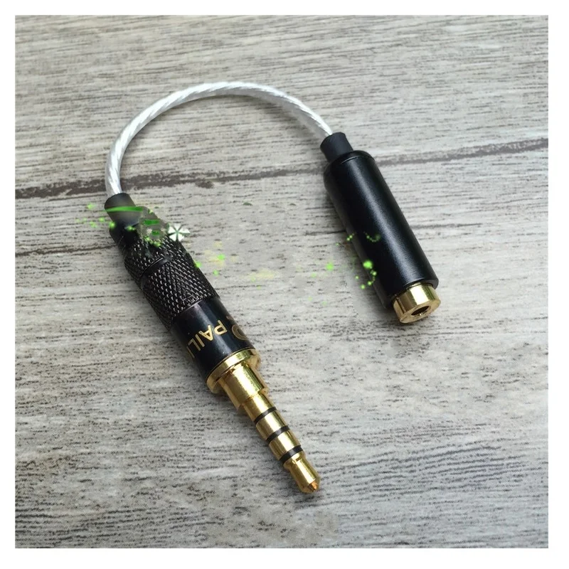 오디오 애호가 TRRS 밸런스 암컷 2.5mm-3.5mm 수컷 TRRS 밸런스 TRS 언밸런스 어댑터 오디오 케이블, 아이리버 AK240 AK380 AK120ii