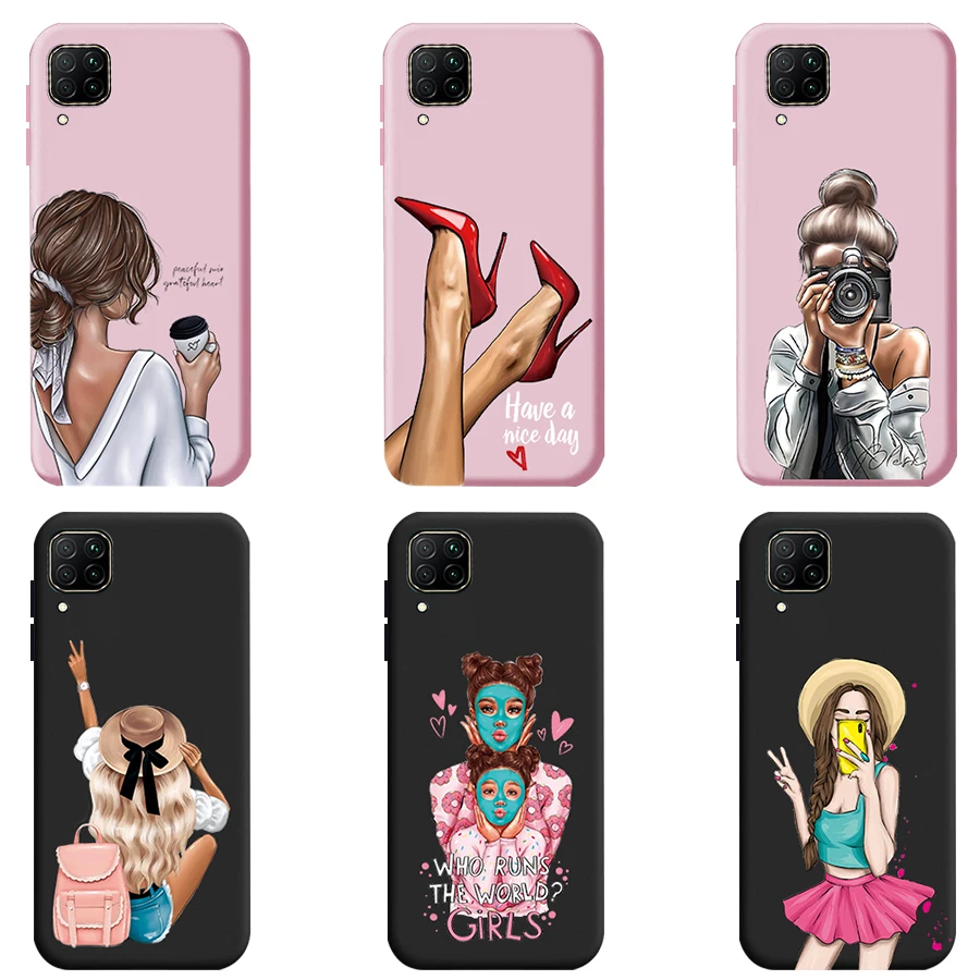 Phone Case For Huawei P40 Lite Nova 7i 6 Se TPU Silicone Back Cover For Huawei P40 P 40 Lite P40Lite E Cases Soft Fundas Coque