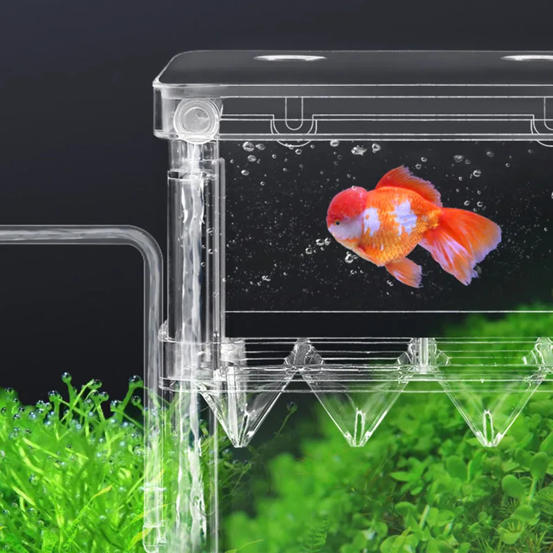 Upgrade Acrylic Aquarium Breeder Box Breeding Incubator Baby Fish Hatchery for Shrimp Clownfish Aggressive Fish Injured Fish