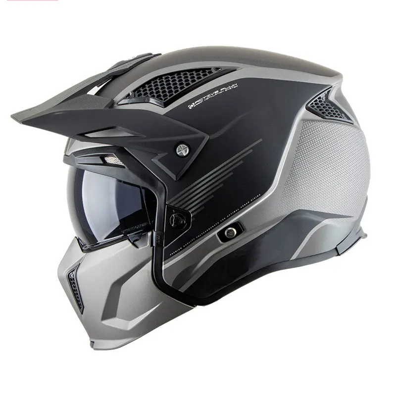 Authentic Profession Motorcross off-road motorcycle helmet men personality full face locomotive pull four highway safety helmet