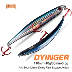 Kingdom Fishing Lures Floating Pencil Artificial Wobbler Hard Bait For Pike Carbon Steel Treble Hooks Sea Fishing Winter