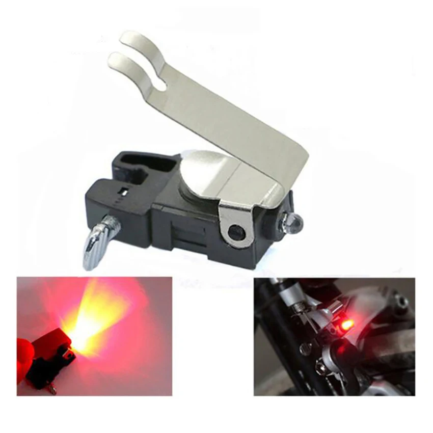 Mini Bike Tail Light, Bicycle Light Waterproof Cycling Taillight Brake Reminder Light LED Safety Warning Lamp for V-shape Brake