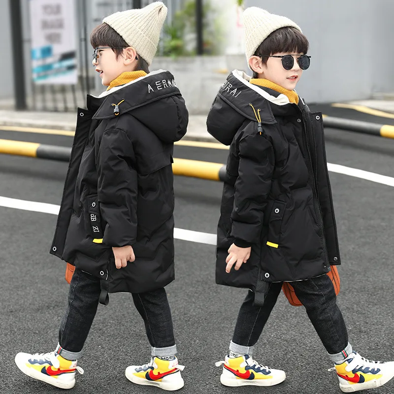 -30 Degrees Children parka kids Winter Down cotton Jackets Padded snowsuit Clothing Big Boys Warm Coat Thicken Outerwear clothes