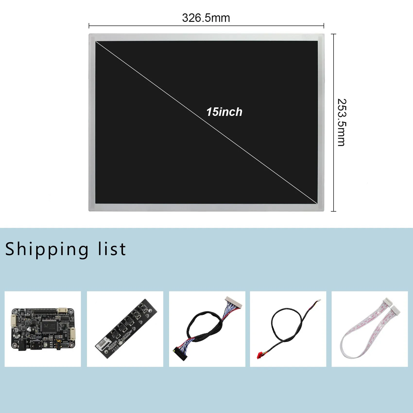 15นิ้ว LQ150X1LG96 1024X768 1050nit ความสว่างสูงกลางแจ้งหน้าจอ LCD สำหรับอุตสาหกรรมจอแสดงผล/เกม/หน้าจอโฆษณา