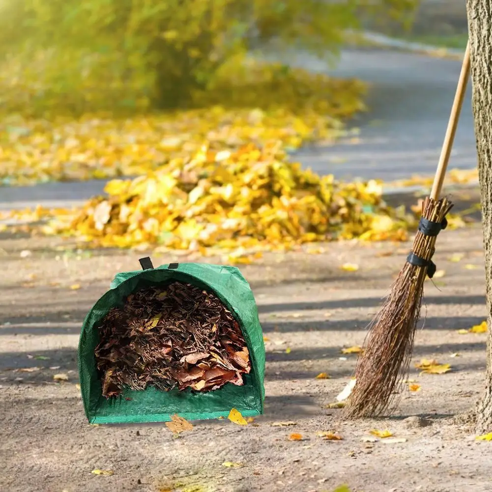 53 Gallon Garden Deciduous Bag Yard Dustpan-Type Collecting Leaves Handrail Yard Waste Garden Leaves Debris Garbage Bag