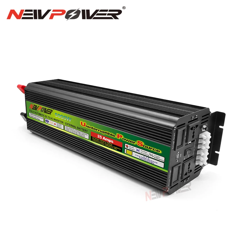 5000W Inverter DC12/24V Sang AC 220V 110V Adapter Sạc Chuyển Đổi Màn Hình Hiển Thị LED Sửa Đổi sóng Sin Bộ Lưu Điện Sạc Inverter