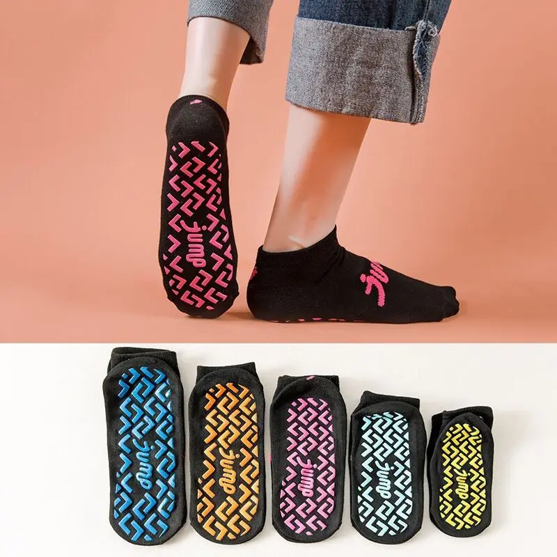 Autumn Winter Breathable Non-slip Floor Socks Women Fleece Socks Home Socks Cotton Candy Color Warm Ankle Indoor Socks