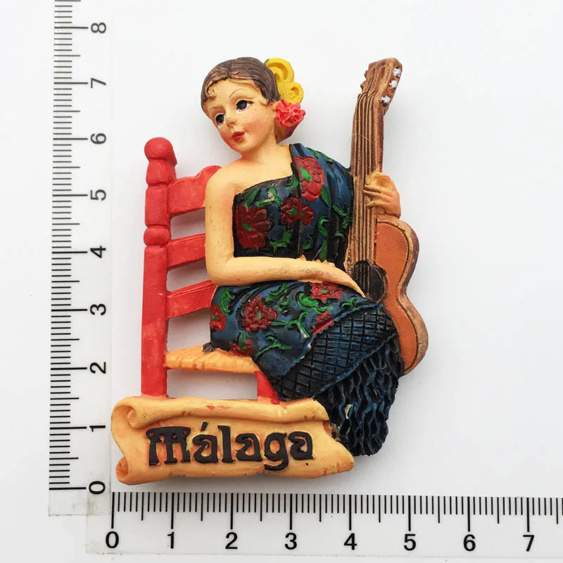 Fridge Magnets Souvenir World Cultural Heritage 3D Mosque Cordoba Spain Resin Refrigerator Magnetic Sticker Crafts Kitchen Decor