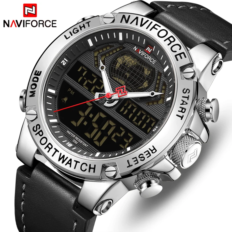 NAVIFORCE Top Brand Men Watches Fashion Luxury Quartz Watch Mens Military Chronograph Sports Wristwatch Clock Relogio Masculino