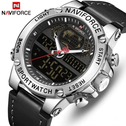 NAVIFORCE トップブランドのメンズ腕時計ファッションの高級クォーツ時計メンズミリタリースポーツ腕時計時計レロジオ Masculino