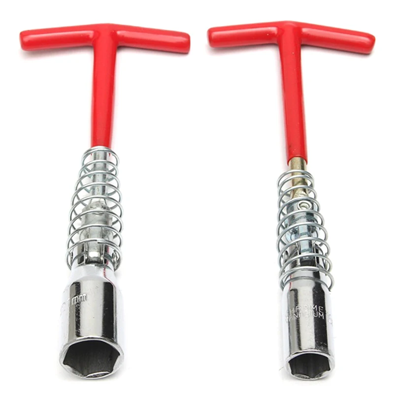 

Universal 16mm/ 21mm Spark Plug Removal Tool Spanner Socket Wrench T Grip Handle Flexible Spanner Socket T Handle T Bar