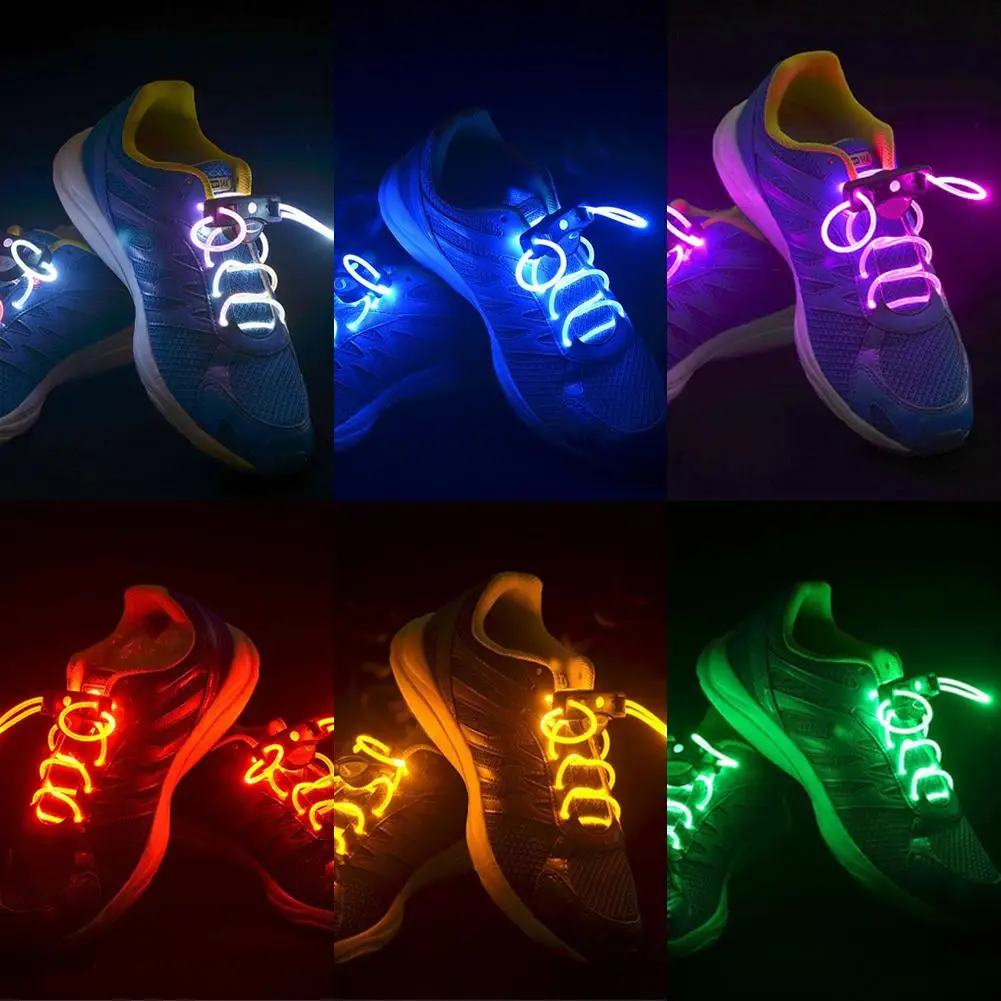 1Pcs Neon LED Light Shoe Laces Shoes Strap Glow Stick Luminous Shoelace Accessories Party Supplies Multi-Color