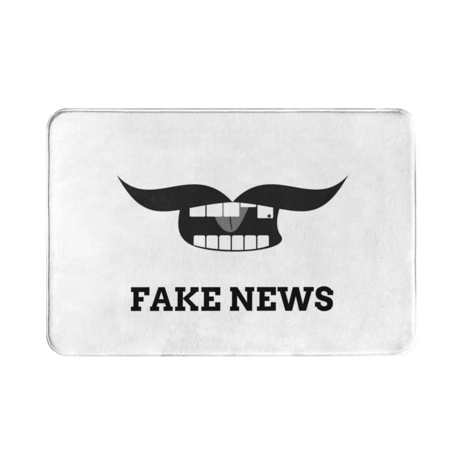 White Fake News Face Carpet Mat Rug Cushion Soft Non-Slip Fake News Fake News Fake News Trump Fake News