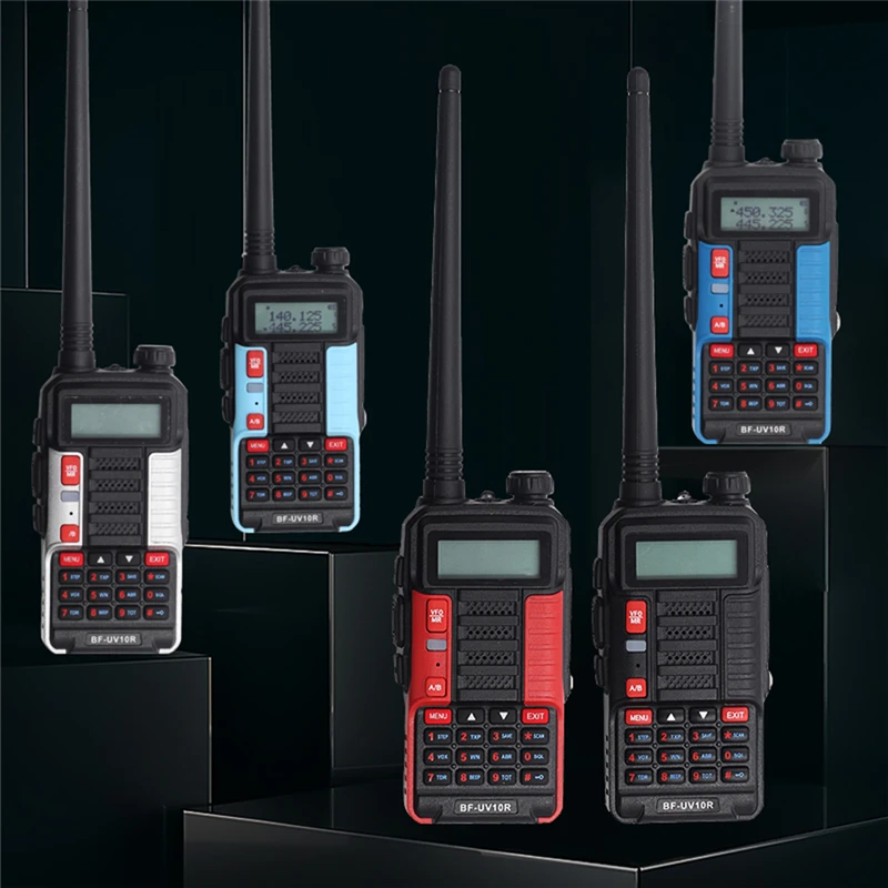 BAOFENG เครื่องรับส่งวิทยุมือถือ10W, UV-10R วิทยุสื่อสารสองทาง CB HAM 10กม. รับส่งสัญญาณ VHF UHF UV 10R USB