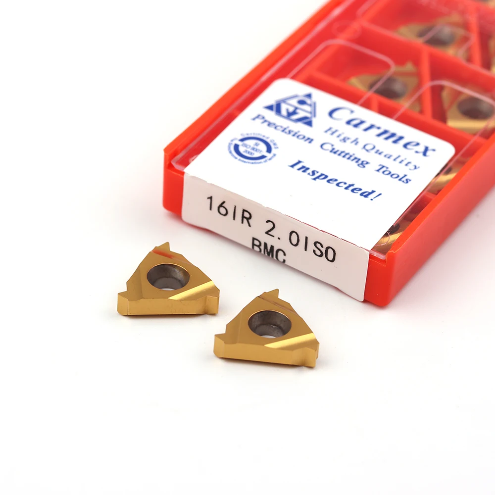 100% Carmex16IR 16ER ISO 0.50, ISO 0.75, 1.0 ISO 1.25 ISO 1.50 ISO 1.75 ISO 2.0 ISO 2.5 ISO ISO BMC مخرطة الخيط أداة المخرطة