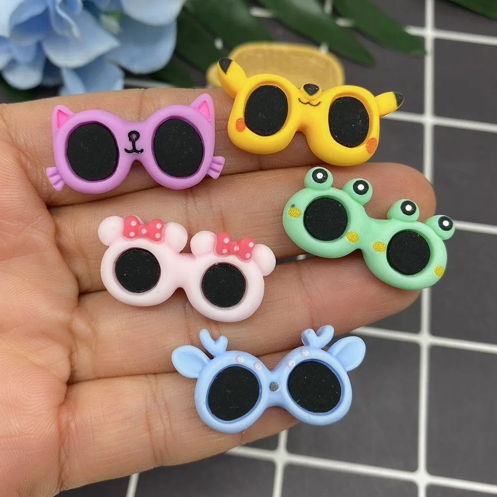 30pcs New Pet Cute Cartoon Glasses Decorative Hairpin Pet Dog Bowknot Puppy Hairpin Cat Teddy Pet Hair Accessories Pet Supplies