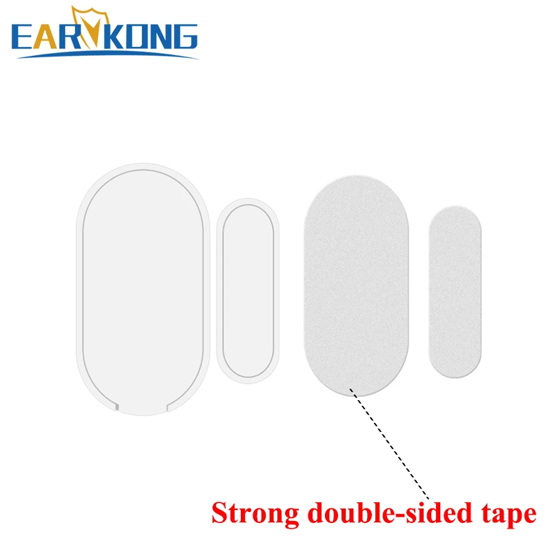 Earykong Wireless Door gap detector 433MHz inside antenna 8 pieces include, for security home alarm system, door magnet alarm