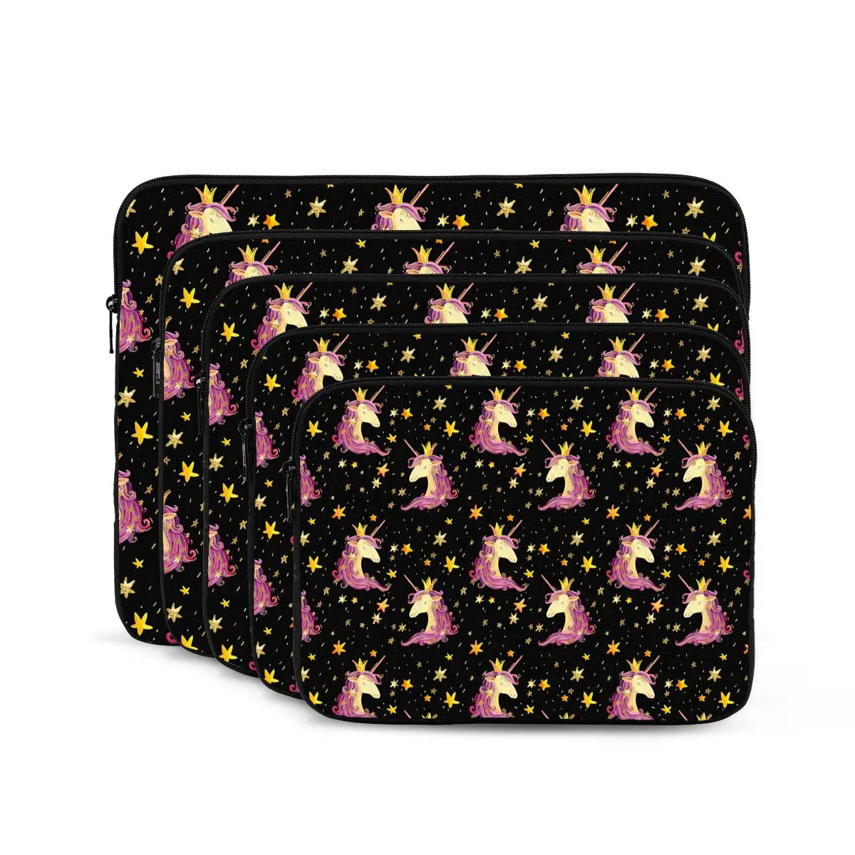 Cute Unicorns And Stars Seamless Pattern Computer ipad Laptop Cover Case Laptop Sleeve Bag Portable Cover Fundas Pouch