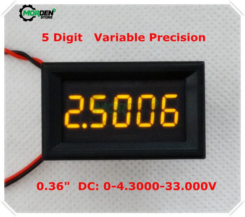 New 3 Wire DC 0-33V Digital Voltmeter 5-digits bit High Precision Voltage MeterTester Dropship