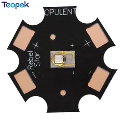 고출력 LED 발광기 칩 LUMILEDS LUXEON Rebel 화이트 웜 화이트 레드 그린 로얄 블루 앰버 컬러, 20mm PCB, 10 개, 3W