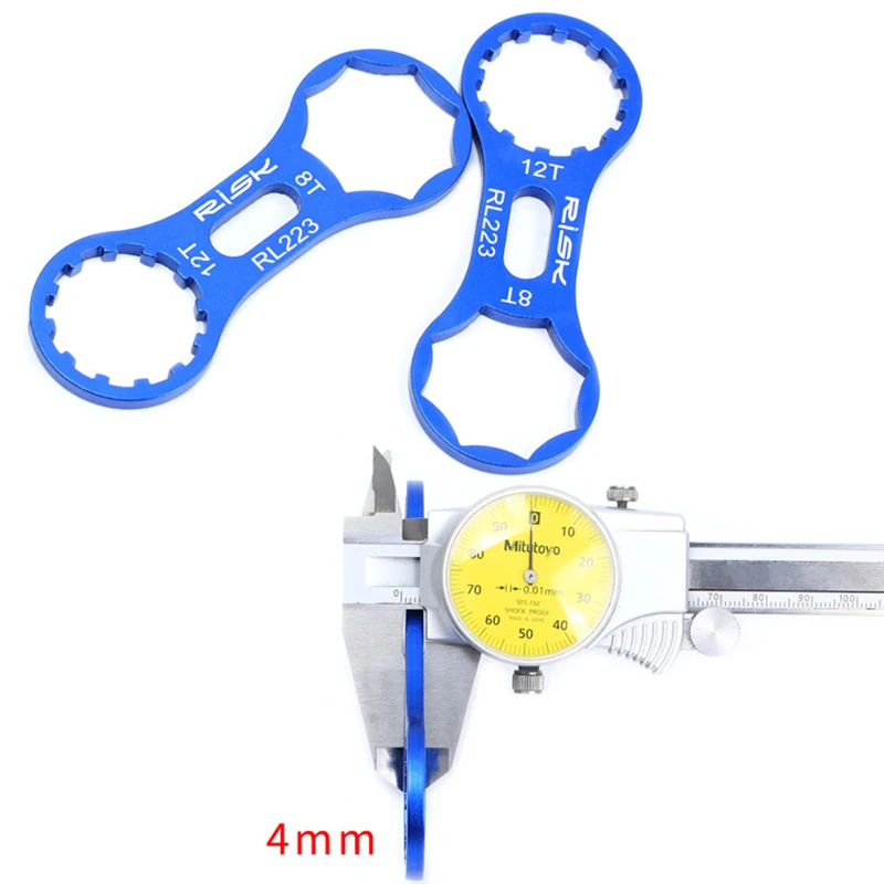 Risk MTB Bike Fork Shoulder Wrench Bicycle Front Fork Repair Tools For Suntour XCR XCT XCM RST 8/12T Front Fork Removal Tool image 5