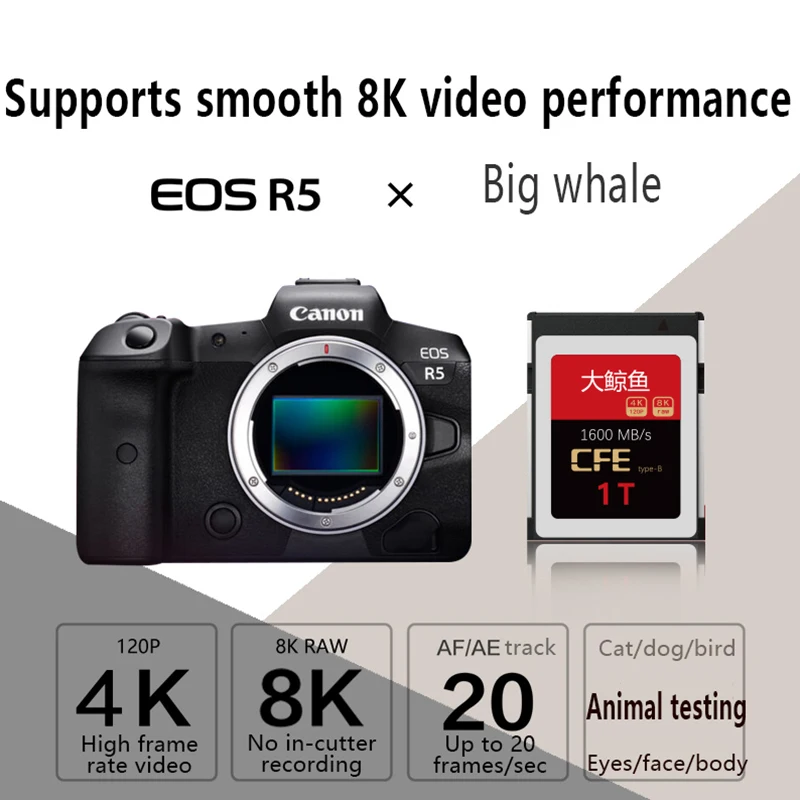 UTHAI C80 2020 하이 엔드 CFexpress 메모리 카드 XQD 카드 512G-1T R5 8K 레코딩 하이 엔드 업그레이드 카드 CFE 카드 리더 Z6 Z7 D6