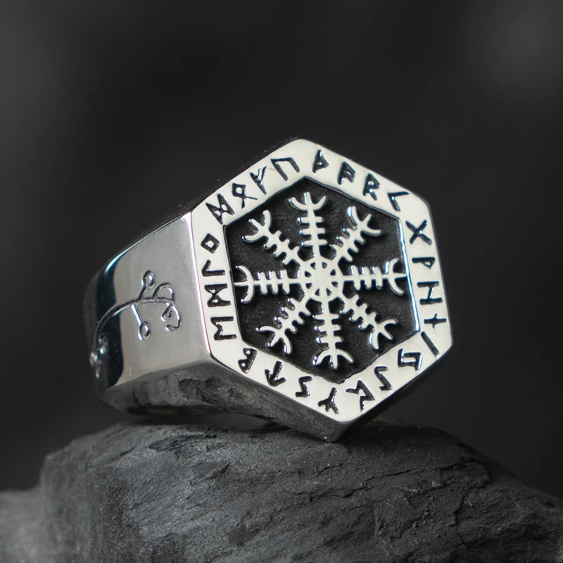 Nordic Valknut  Viking  rings for man  Vintage  stainless steel  fashion jewelry